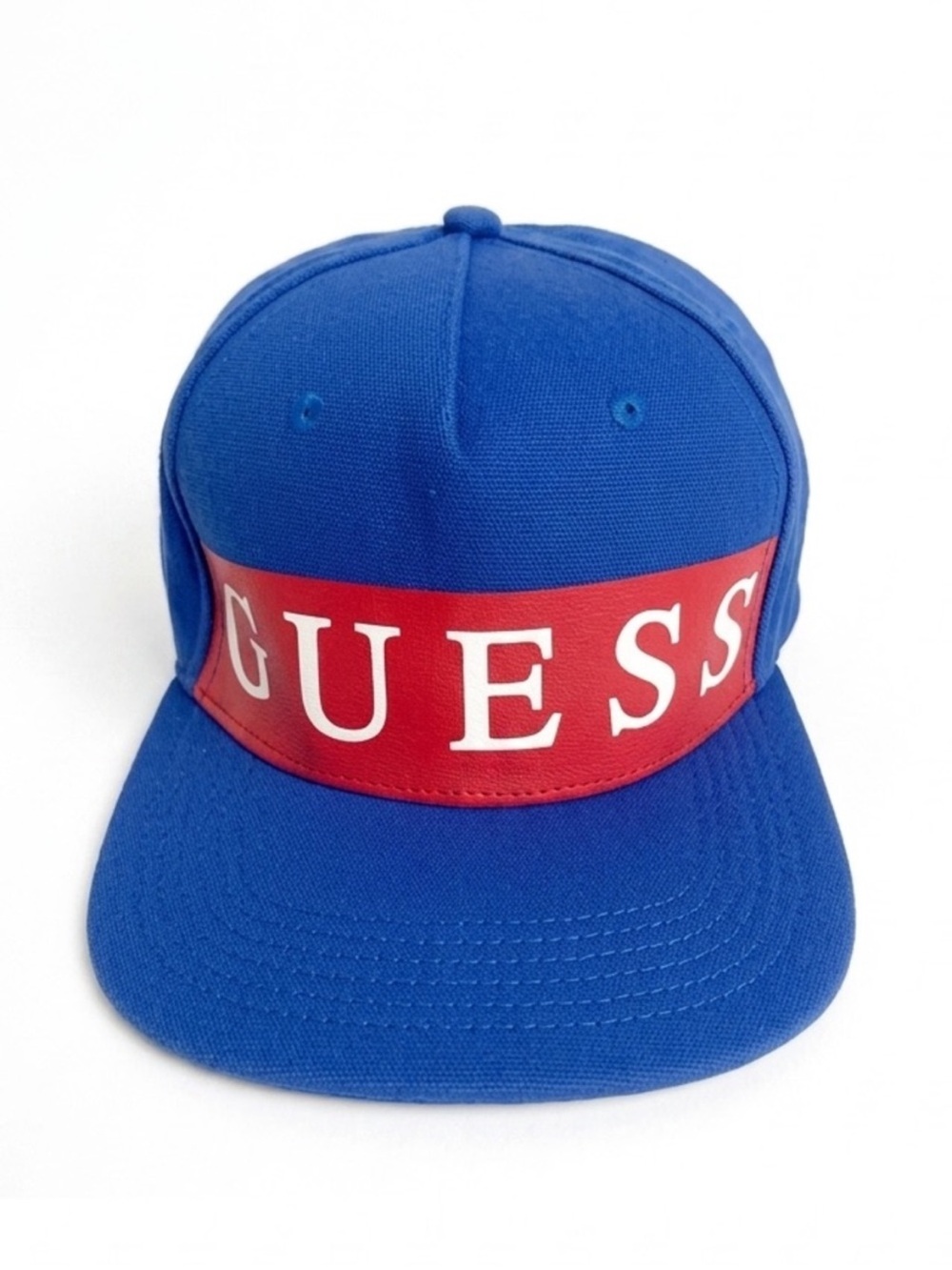 Guess Jeans Spell Out Guess Graphic Logo Mesh Trucker Baseball Cap Snapback Hat